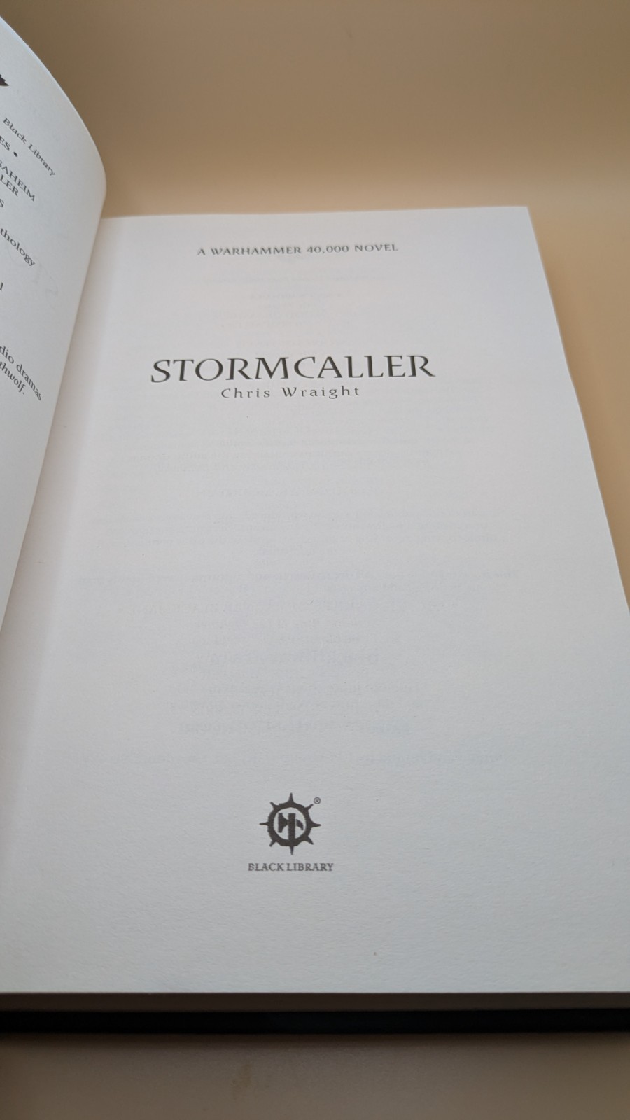 Storm Caller – Space Wolves – Chris Wraight Warhammer 40K Hardcover