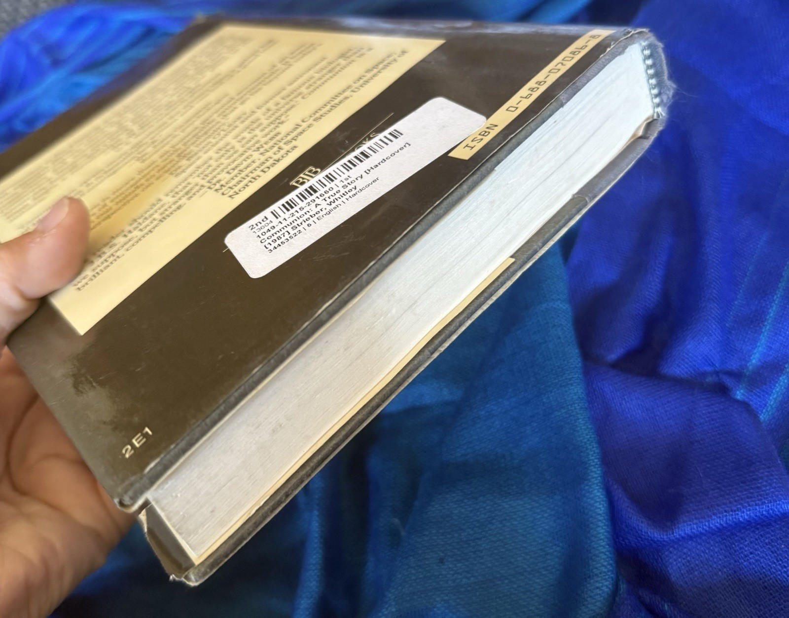 Communion | A True Story | by Whitley Strieber | 1987 UFO Aliens 1st Ed HCDJ