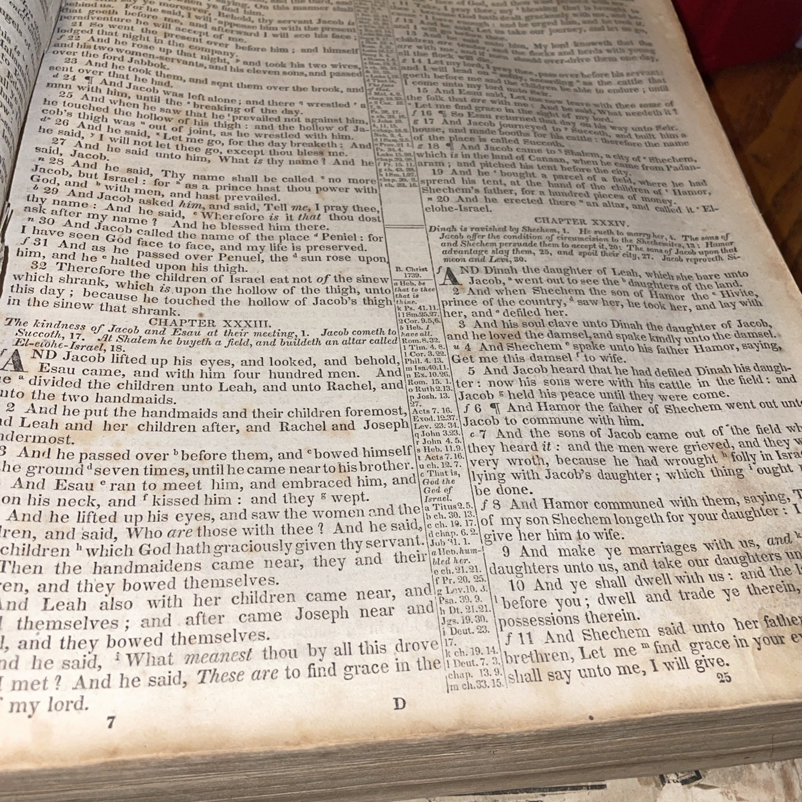 1833 Sherwood family Bible apocrypha & Index By NY N. J. White 1833