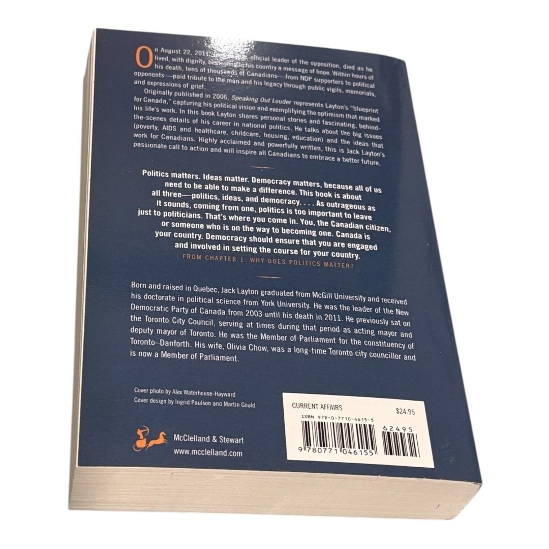 Speaking Out Louder Jack Layton Paperback Revised Updated Canadian Politics