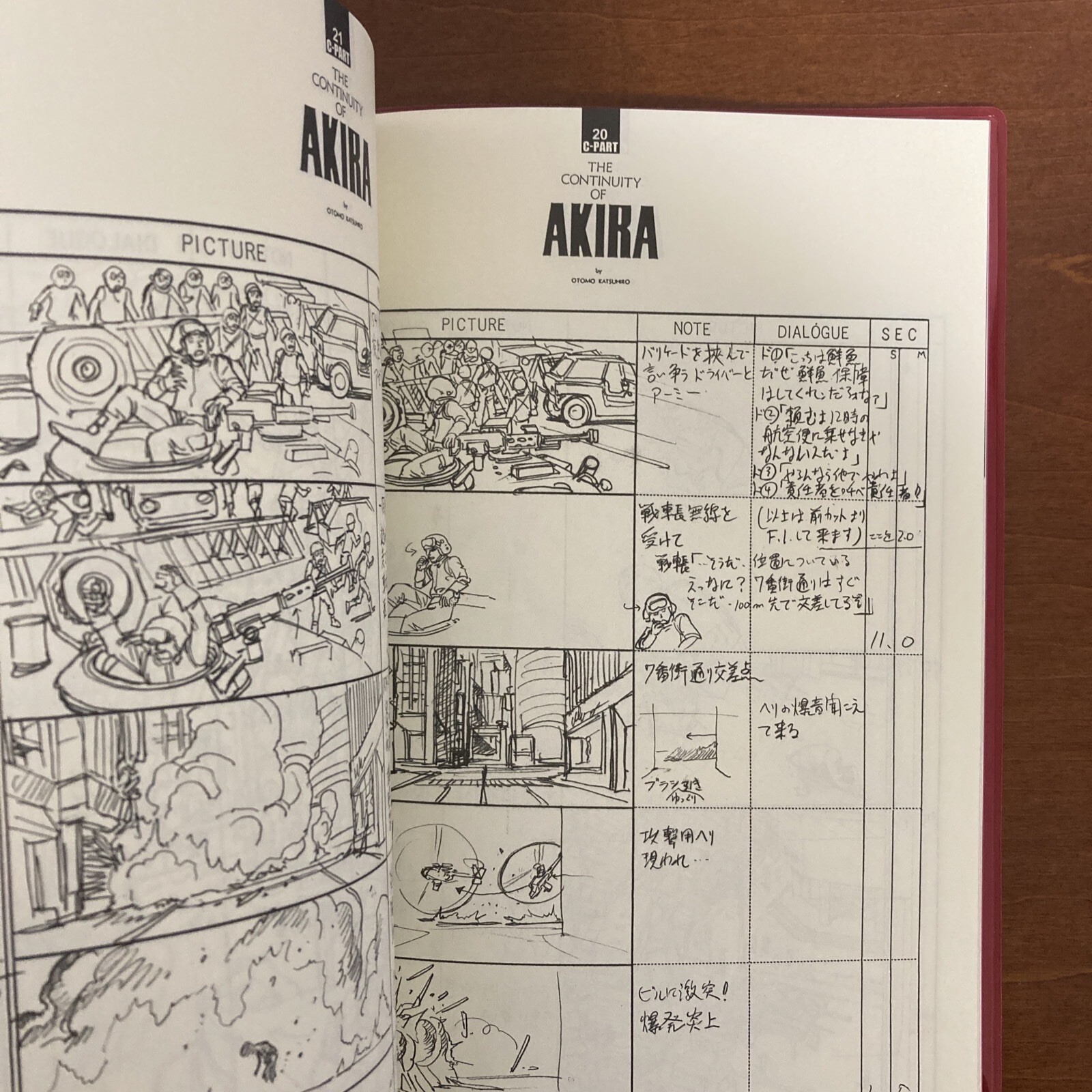 KATSUHIRO OTOMO THE COMPLETE WORKS 21&22 Animation AKIRA Storyboards 1&2