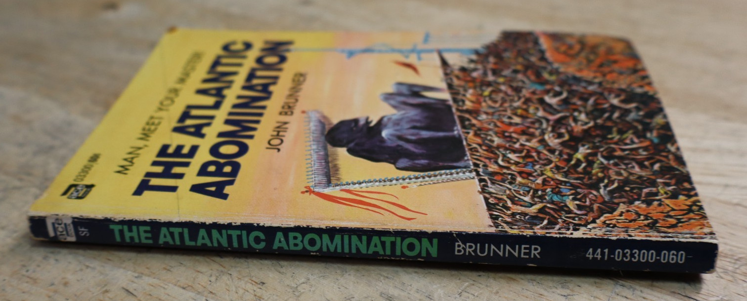 03300 THE ATLANTIC AMOMINATION-John Brunner ACE SFsingle ,1st SB VG