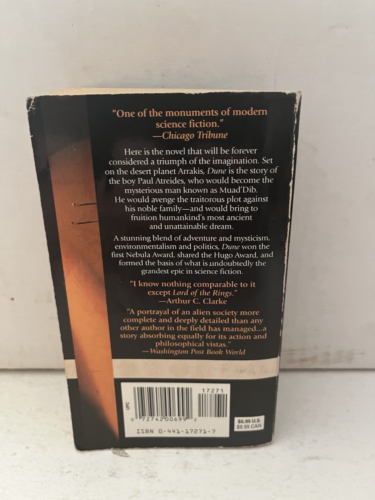 DUNE by Frank Herbert PB ACE 25th Anniversary Edition 1990 26th Print Acceptable