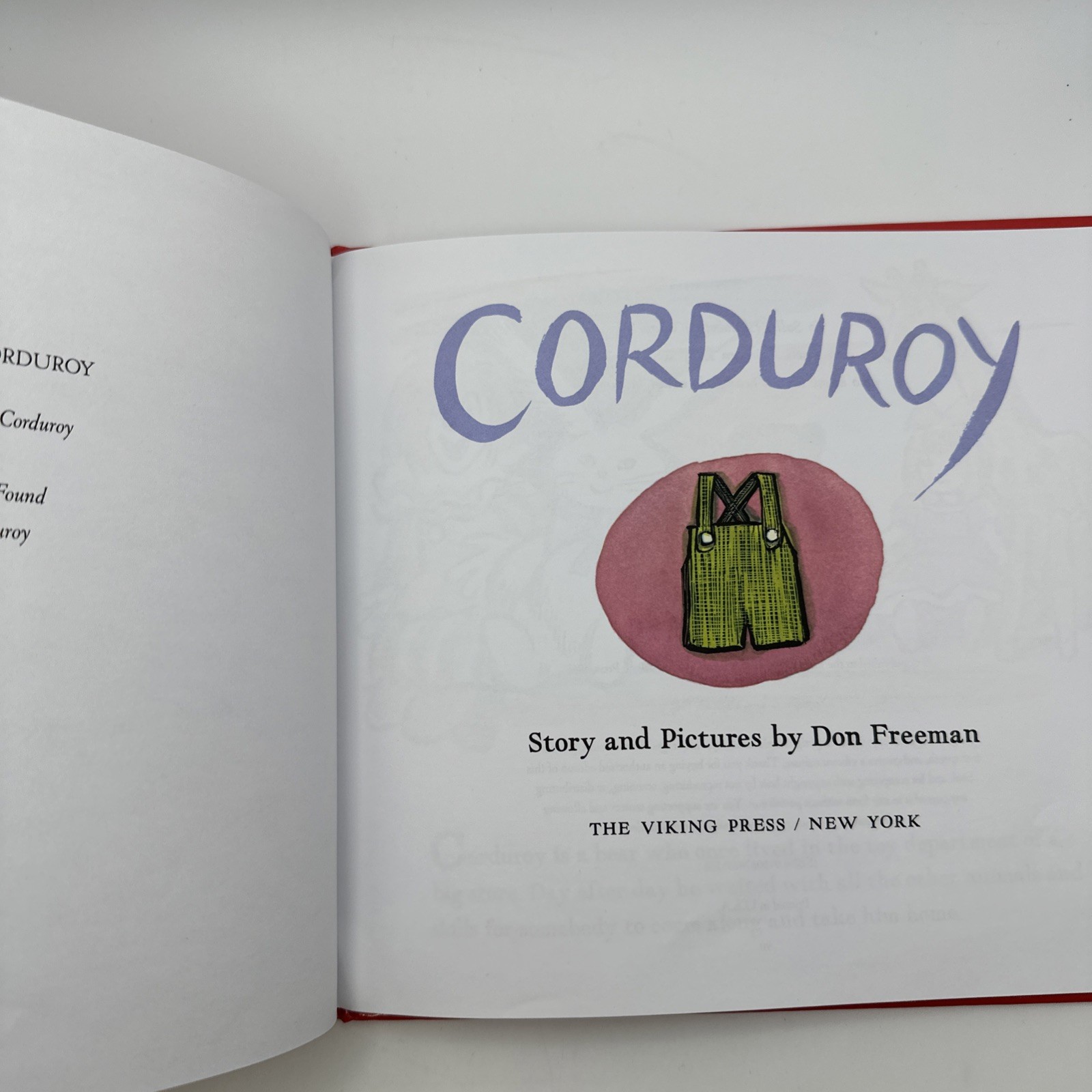 Corduroy by Don Freeman (1968, Hardcover)