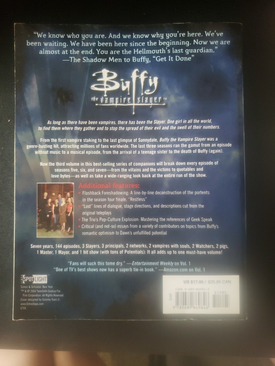 Vol 3 Buffy The Vampire Slayer Official The Watcher’s Guide Episodes & Deconstru