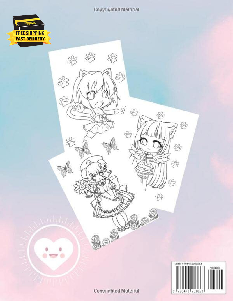 Anime Coloring Book: 31 Beautiful Japanese Anime Coloring Pages with Kawaii Draw