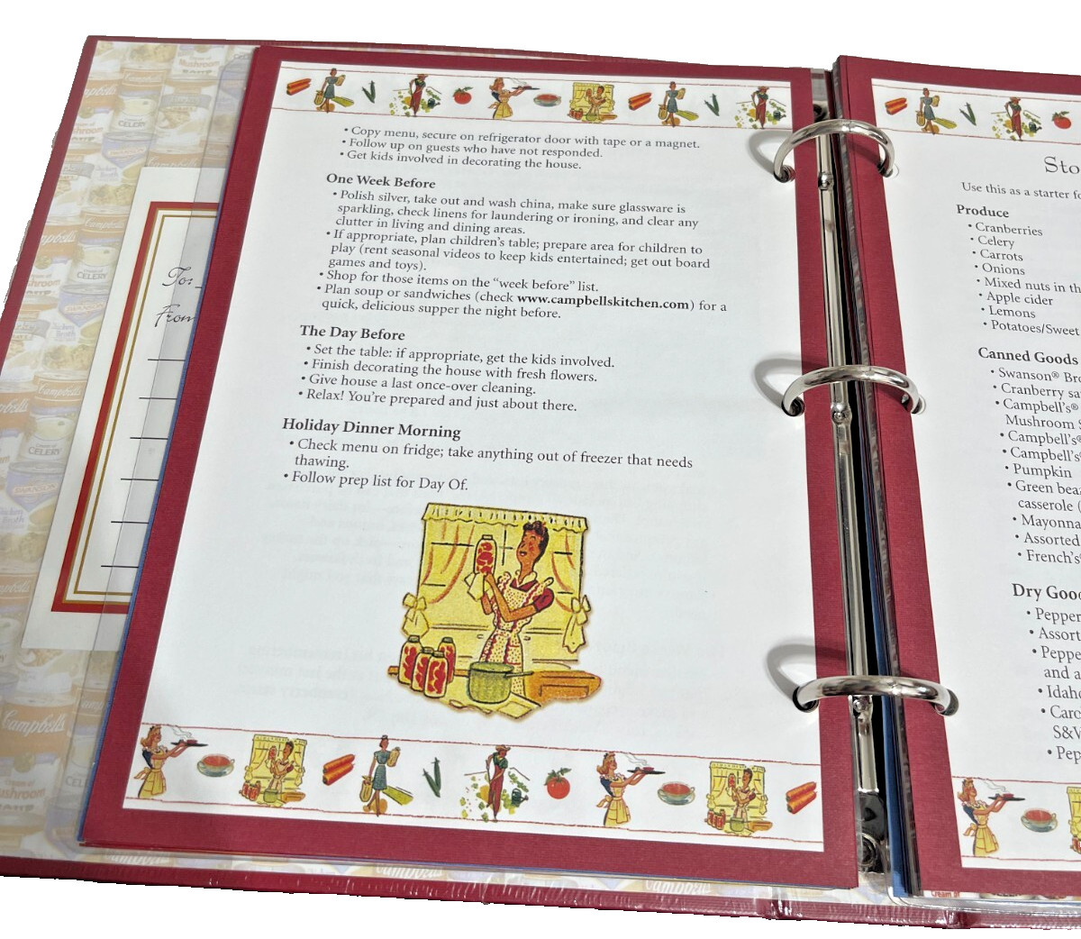 Books: Campbell’s My Family Traditions Recipes (2005 HC, 3 Ring/Wire Bound)
