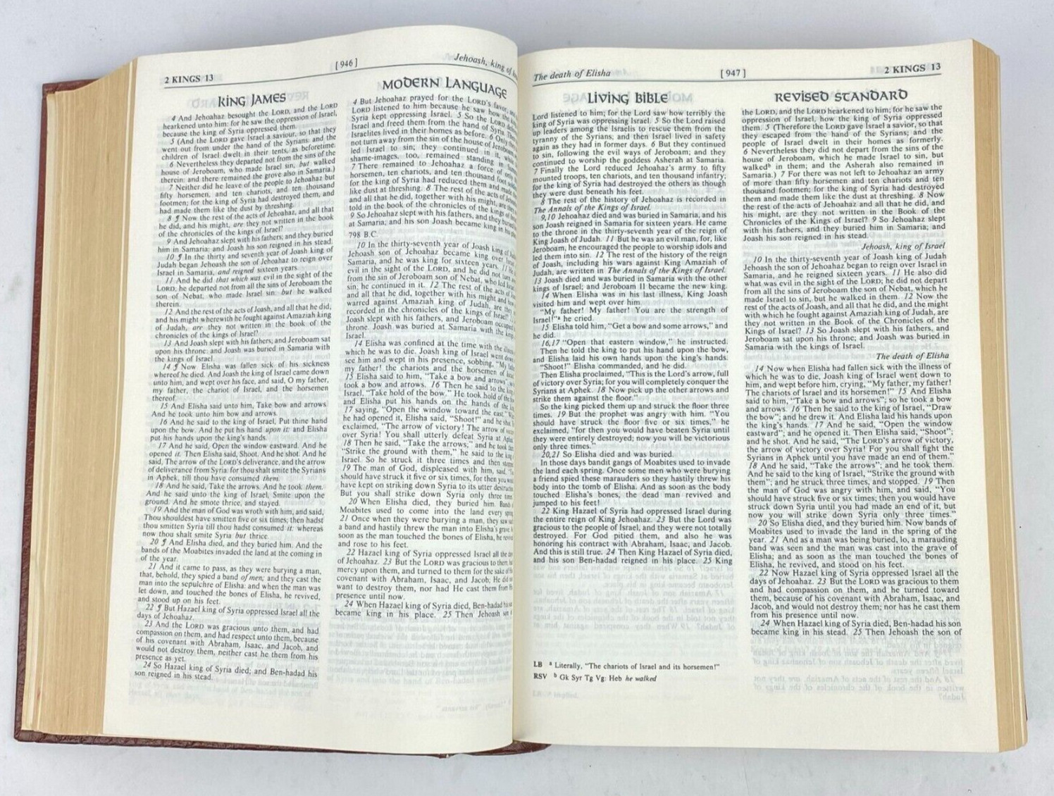 Layman’s Parallel Bible KJV MLB Living Bible RSV Zondervan Hardcover 1973 VTG