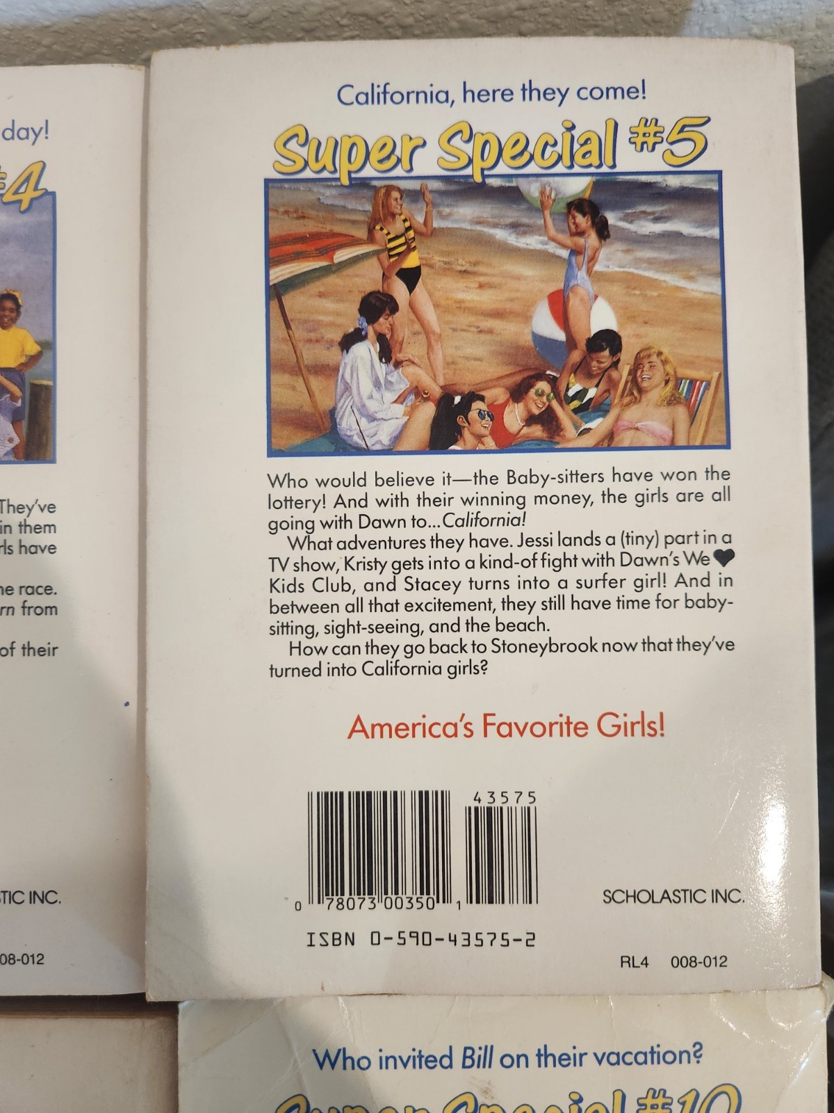 Babysitter’s Club Ann M. Martin Vintage Book Lot Of 10 Super Specials #1-10