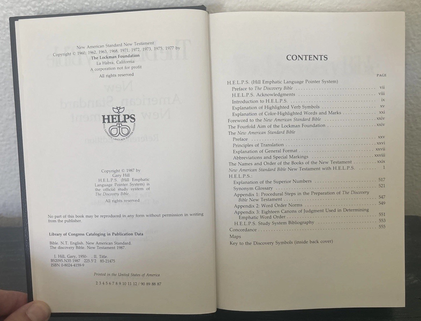 The Discovery Bible New American Standard New Testament Hill Archer Moody Press