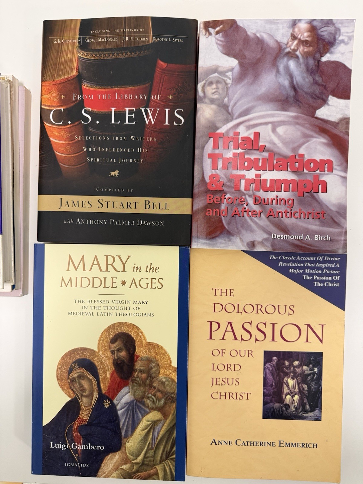 Christian Theology Devotional Catholic C.S. Lewis History Book Lot 9 Books