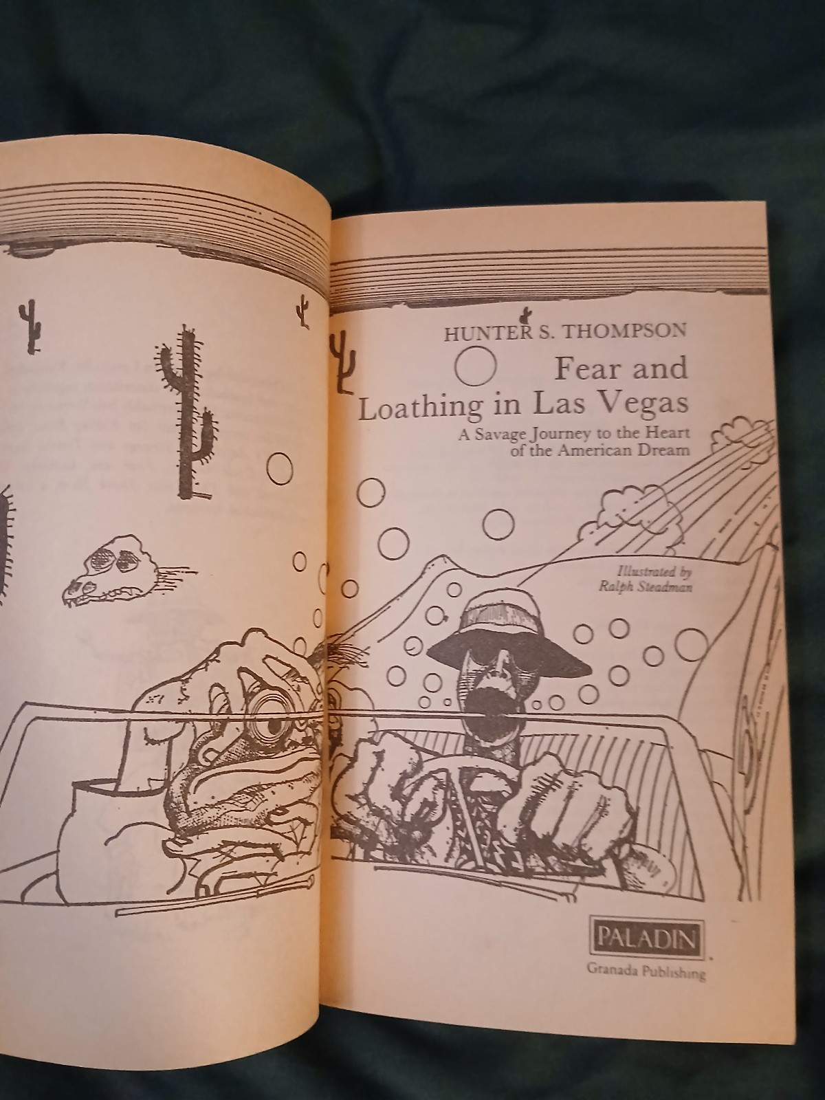 Fear and Loathing in Las Vegas Paperback Paladin Press Hunter S Thompson GOOD