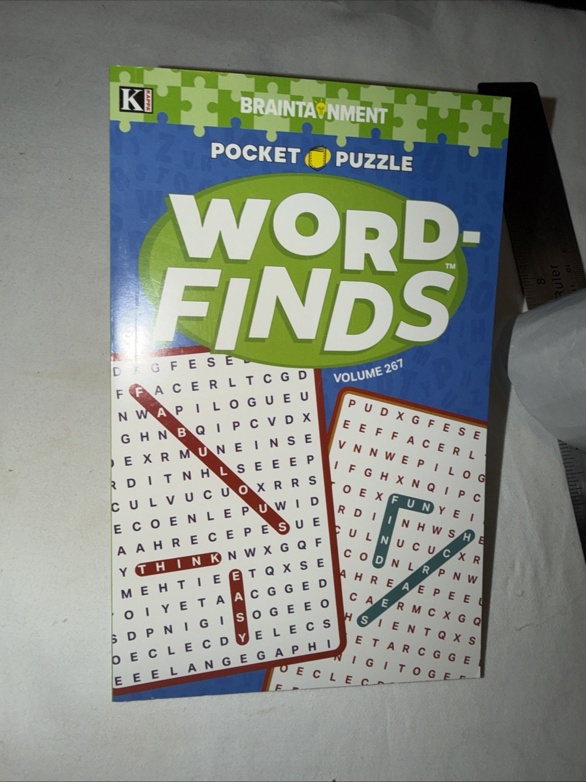 KAPPA Word-Find Pocket Puzzle Volume 267 Pages 130 W/ 58 Puzzles Large Print NEW