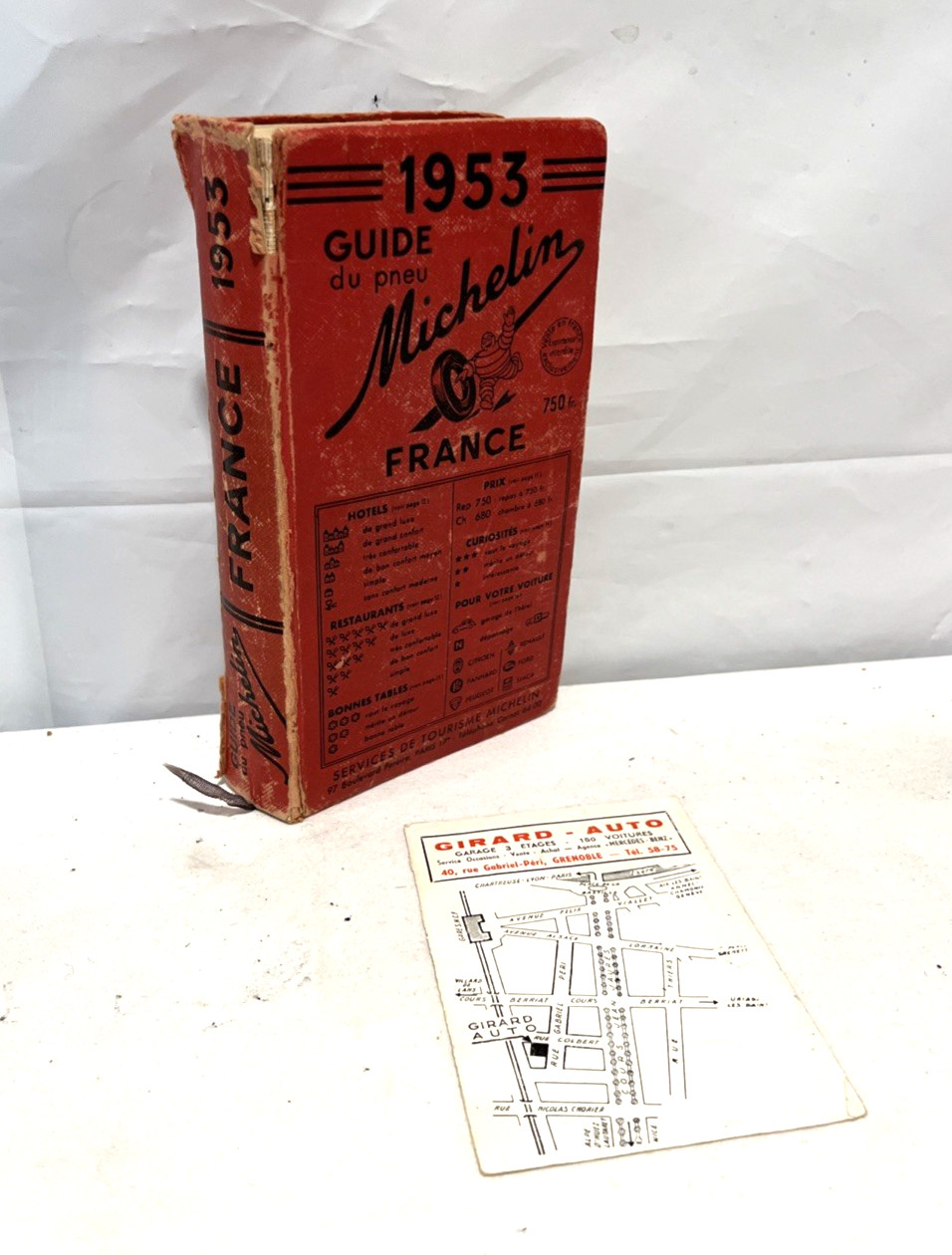 RARE Original Vintage Guide Du Pneu Michelin 1953 France Ooh la la!