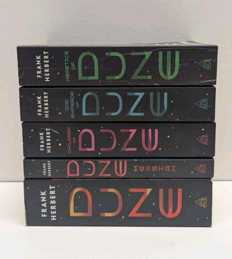 Incomplete Dune Series by Frank Herbert 5 Books Mass Market Paperback Set