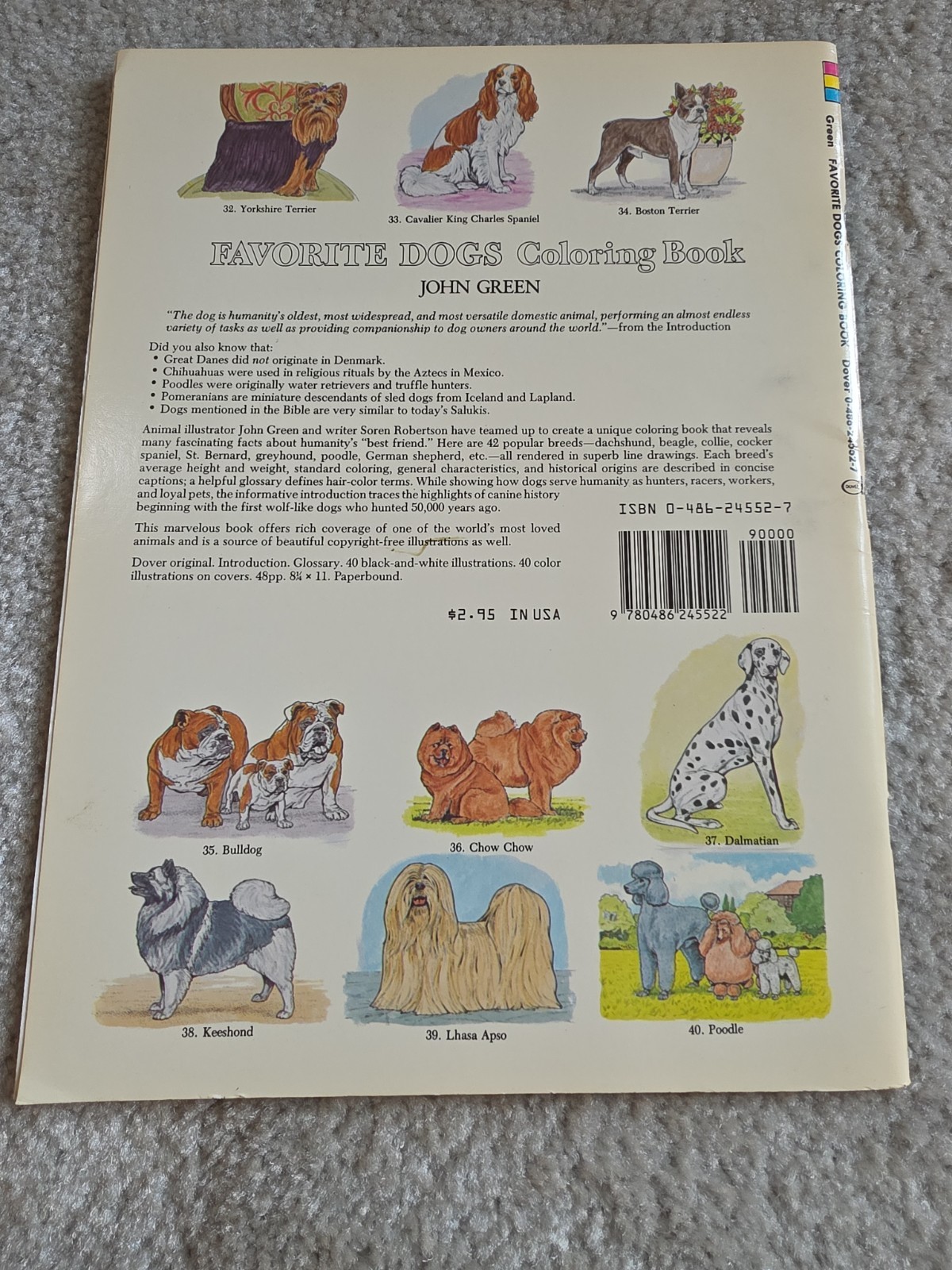 Vintage Lot Of 4 Coloring Books. Dover Publications. Houghton Mifflin Company