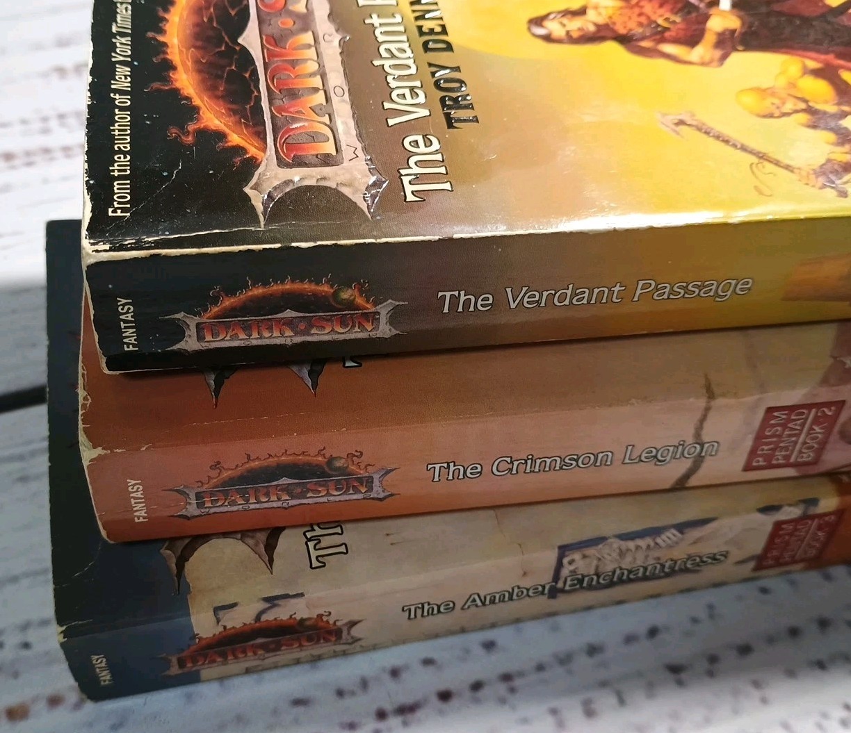 Dark Sun Prism Pentad Books 1-3 Lot Troy Denning D&D RPG Fantasy Novels TSR