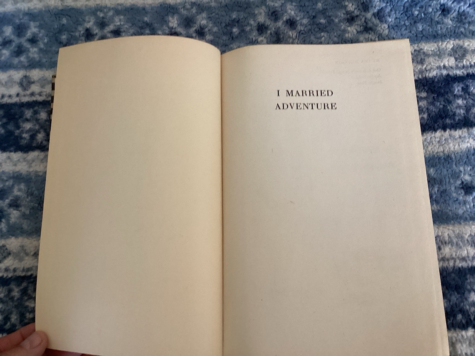 Osa Johnson I MARRIED ADVENTURE | 1942 Halcyon House Hardcover