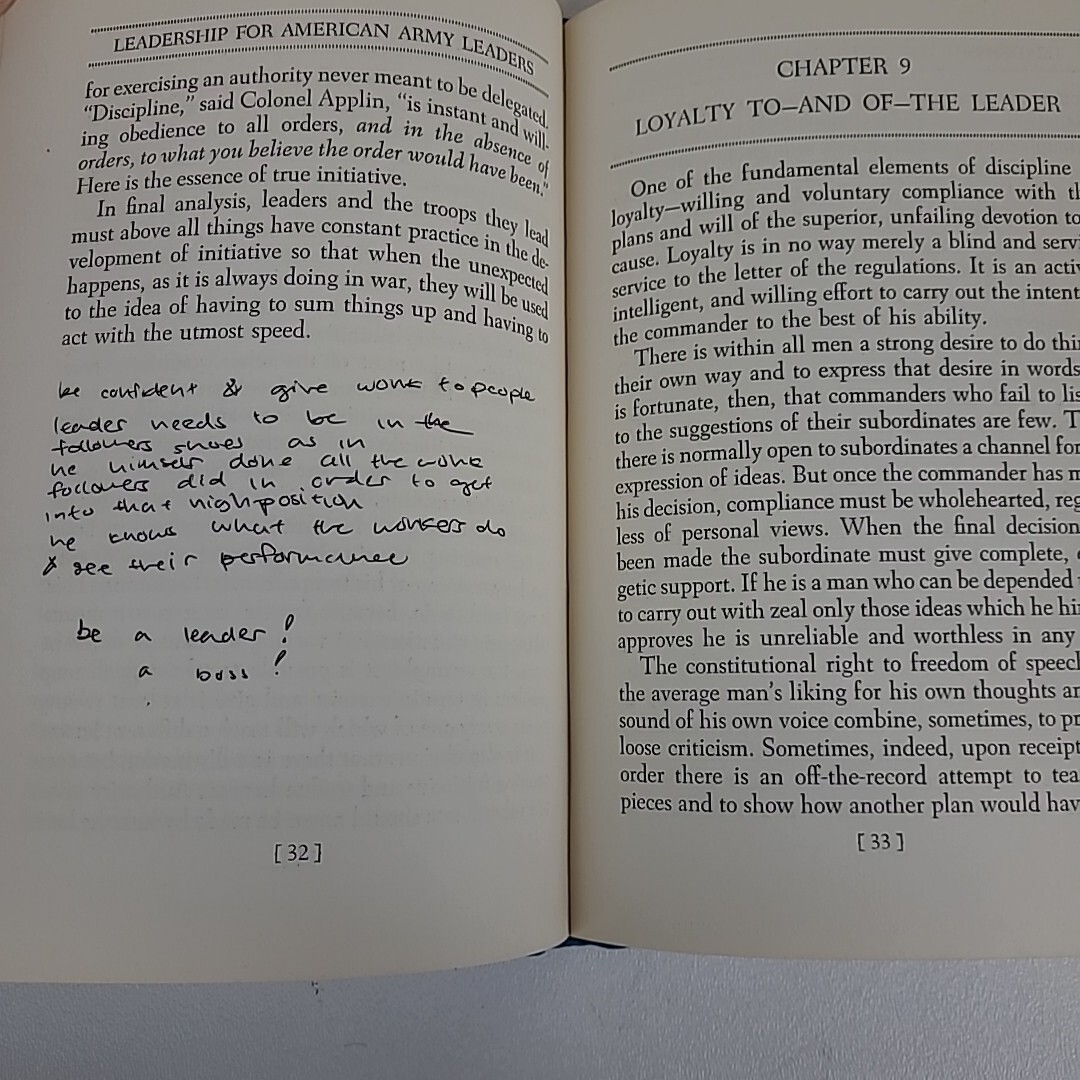 **SIGNED COPY** Leadership For American Army Leaders by Edward Lyman Munson Jr.