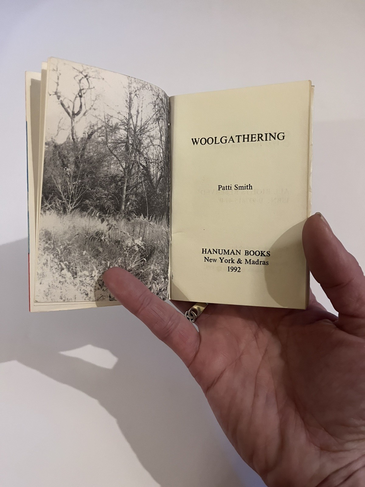 Hanuman Books #45. Woolgathering by Patti Smith. 1992.