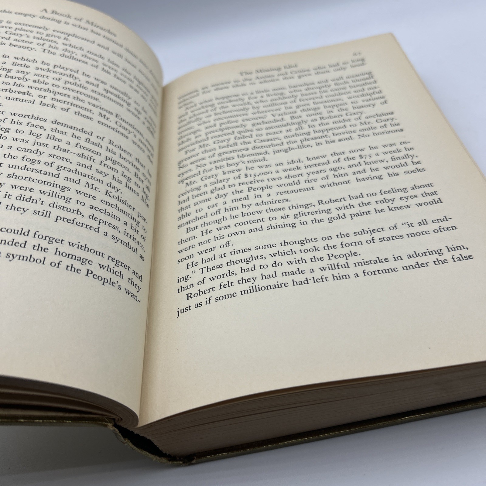 A Book of Miracles by Ben Hecht (1939, HC) Viking Press First Edition