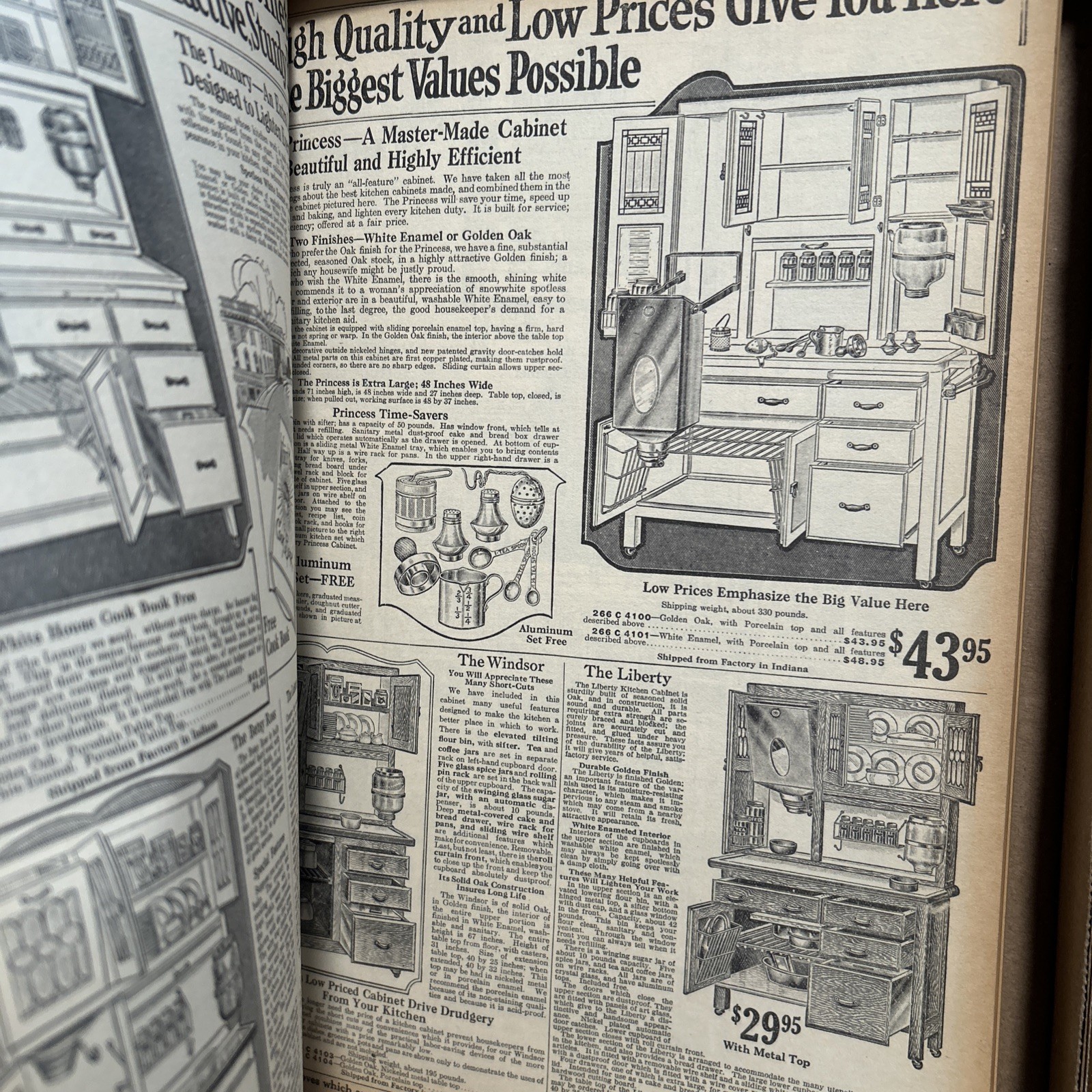 Vtg 1922 MONTGOMERY WARD CATALOGUE Bokk Golden Jubilee 1969 Antique 672 PAGES!!