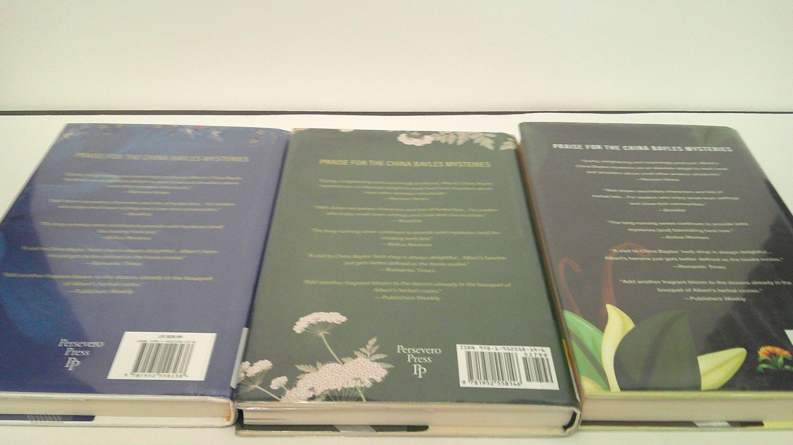 Susan Wittig Albert Assorted Lot of 3 Cozy Mystery Hardcover Books