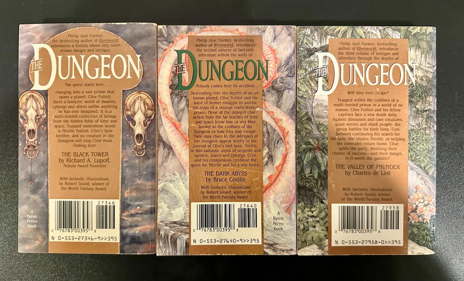 The Dungeon Book Series Volumes 1-3 by Philip Jose Farmer Mass Market Paperback