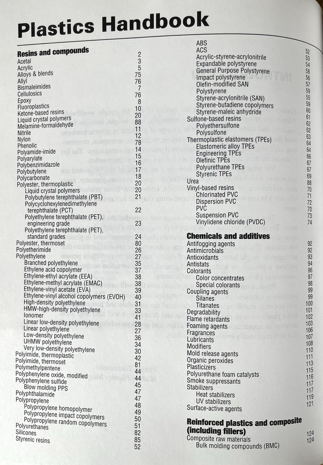 Modern Plastics Magazine Encyclopedia Handbook HC 1994 Illustrated