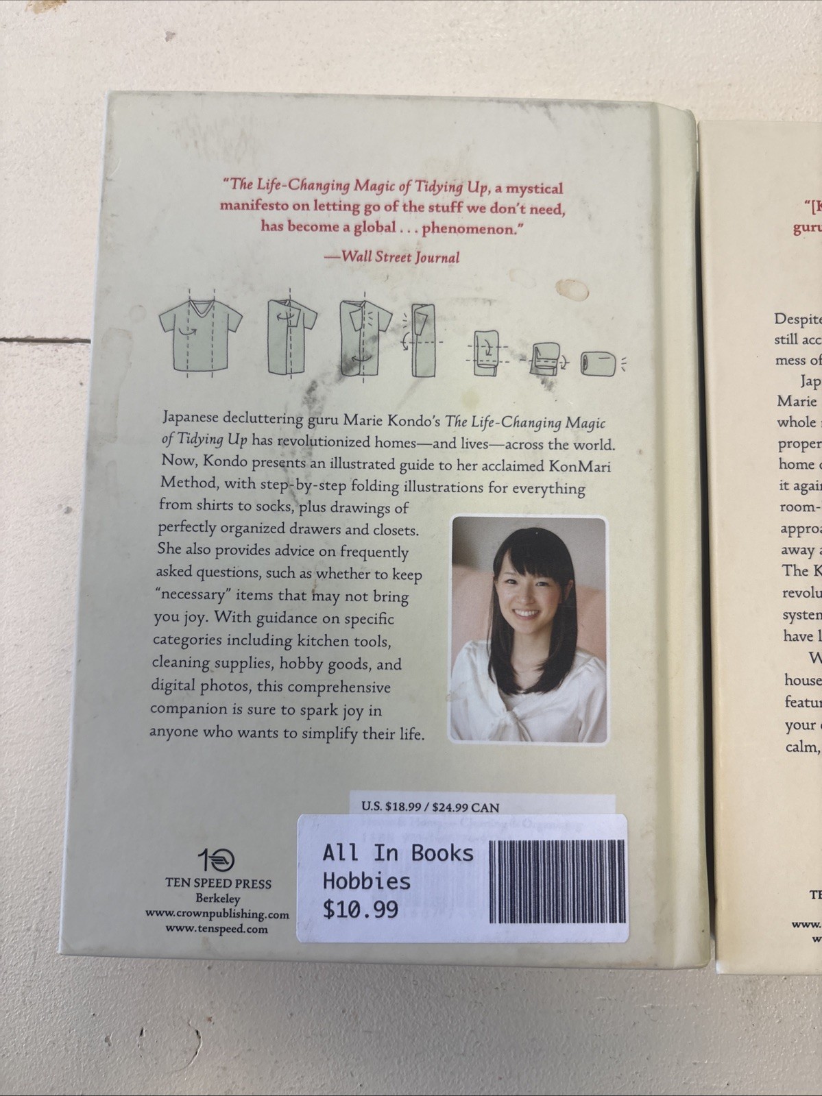 Marie Kondo Spark Joy & Life-Changing Magic Tidying Up Hardcover Ten Speed Press