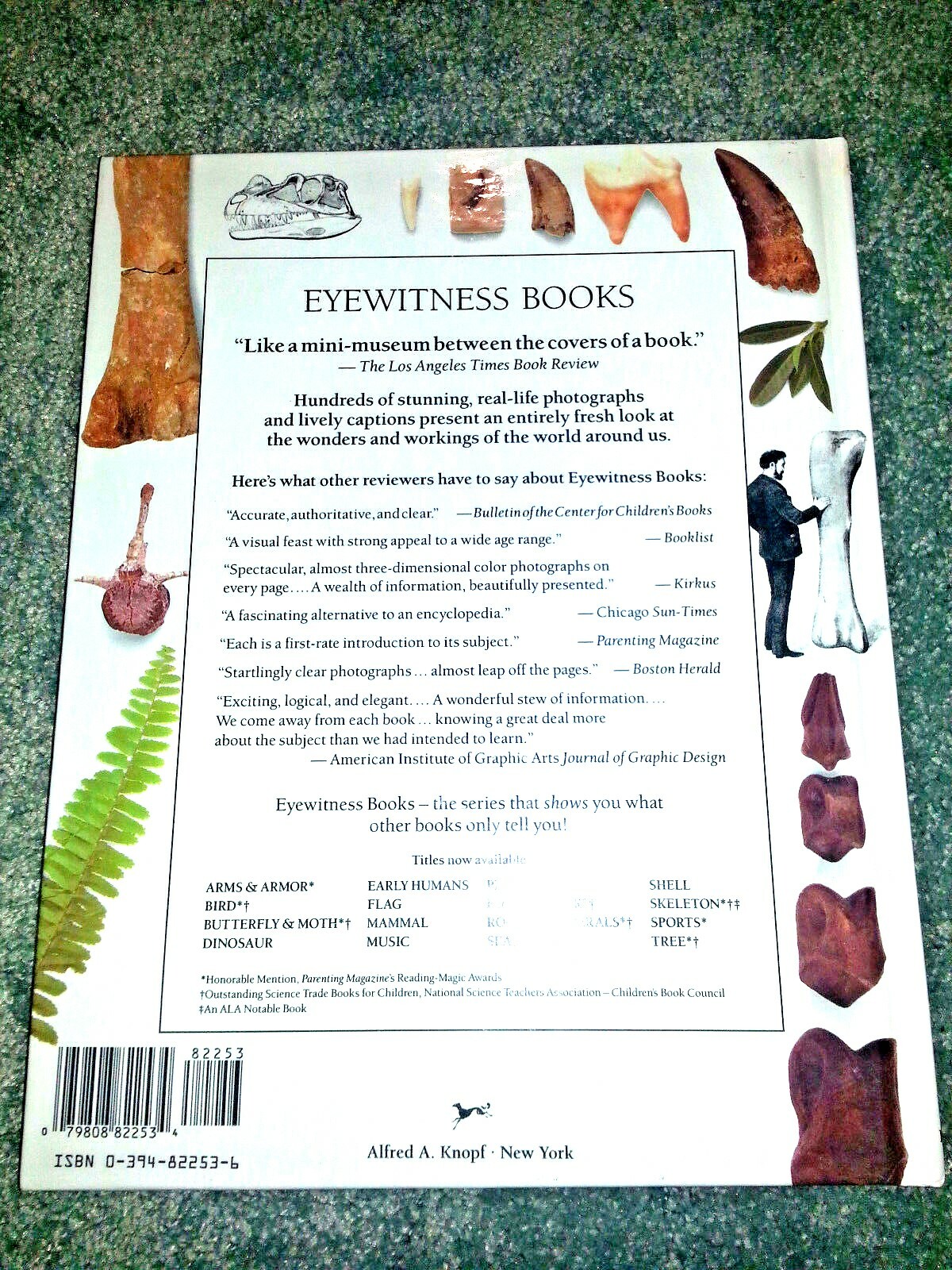 DINOSAUR EYEWITNESS BOOK HARDCOVER Homeschool BEHAVIOR HABITAT DISAPPEARANCE New
