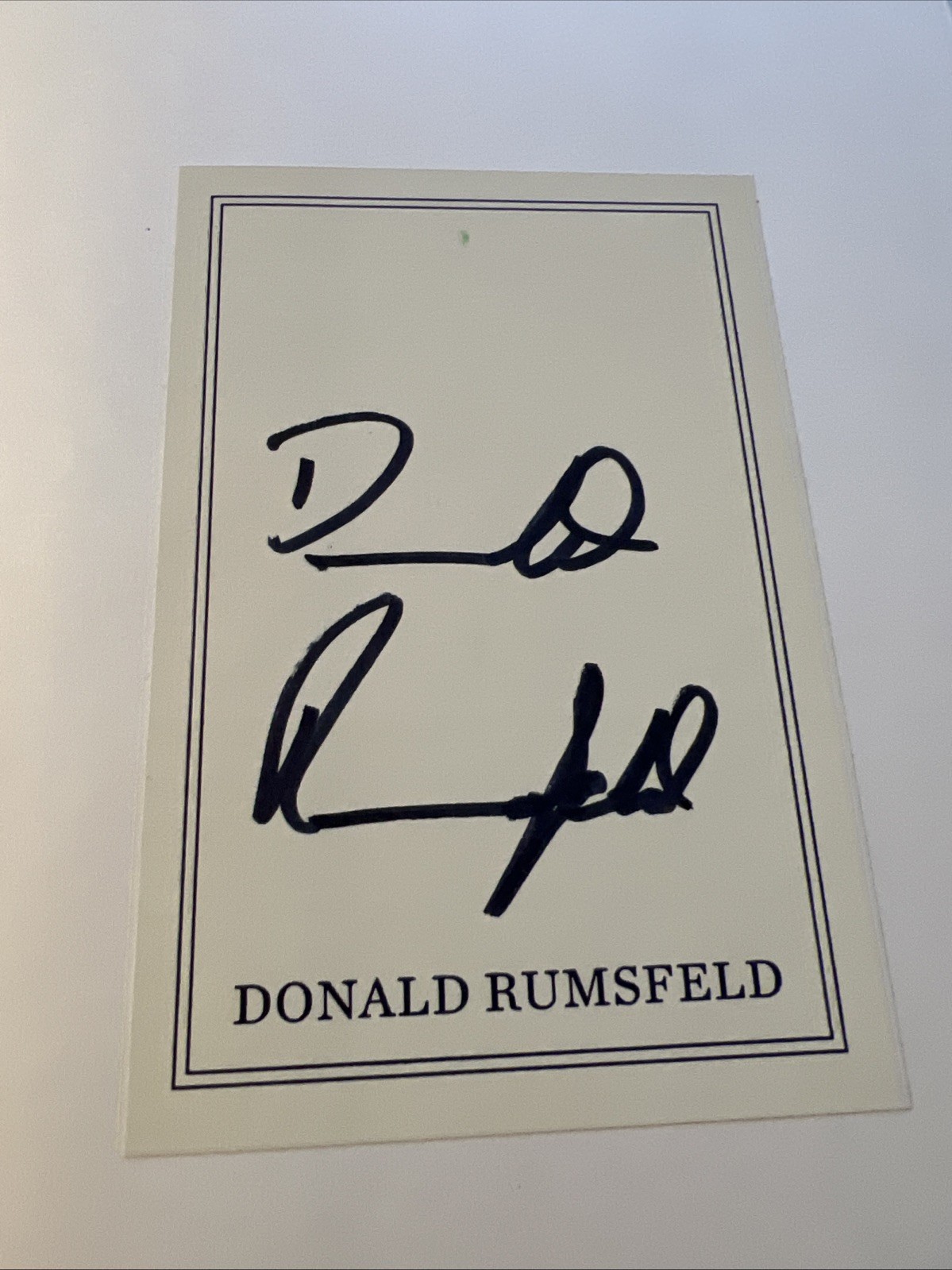Known and Unknown a memoir by Donald Rumsfeld. Signed/Autographed 1st Ed. 2011