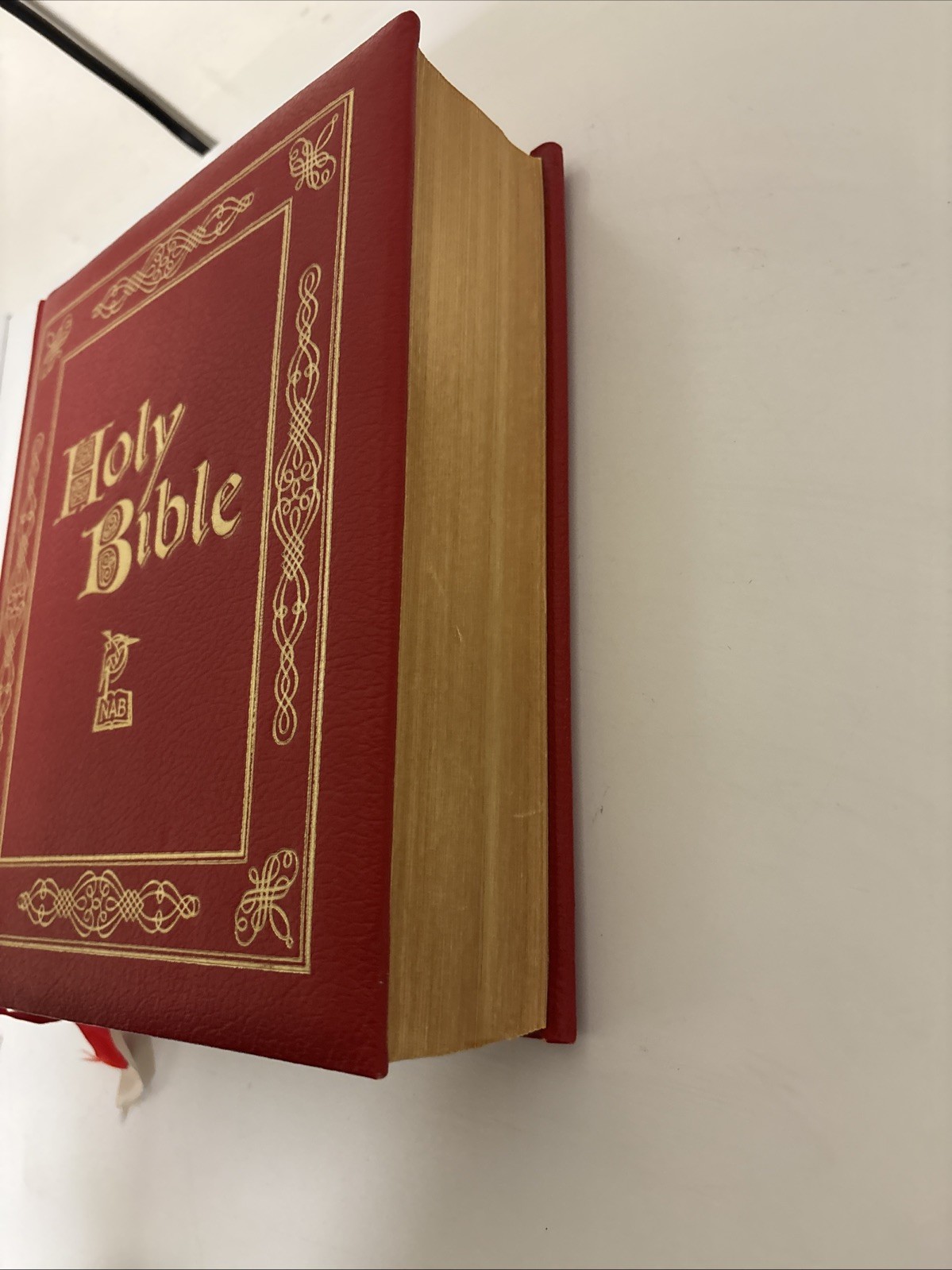 Holy Bible NAB Red. The New American Bible. Catholic Press World