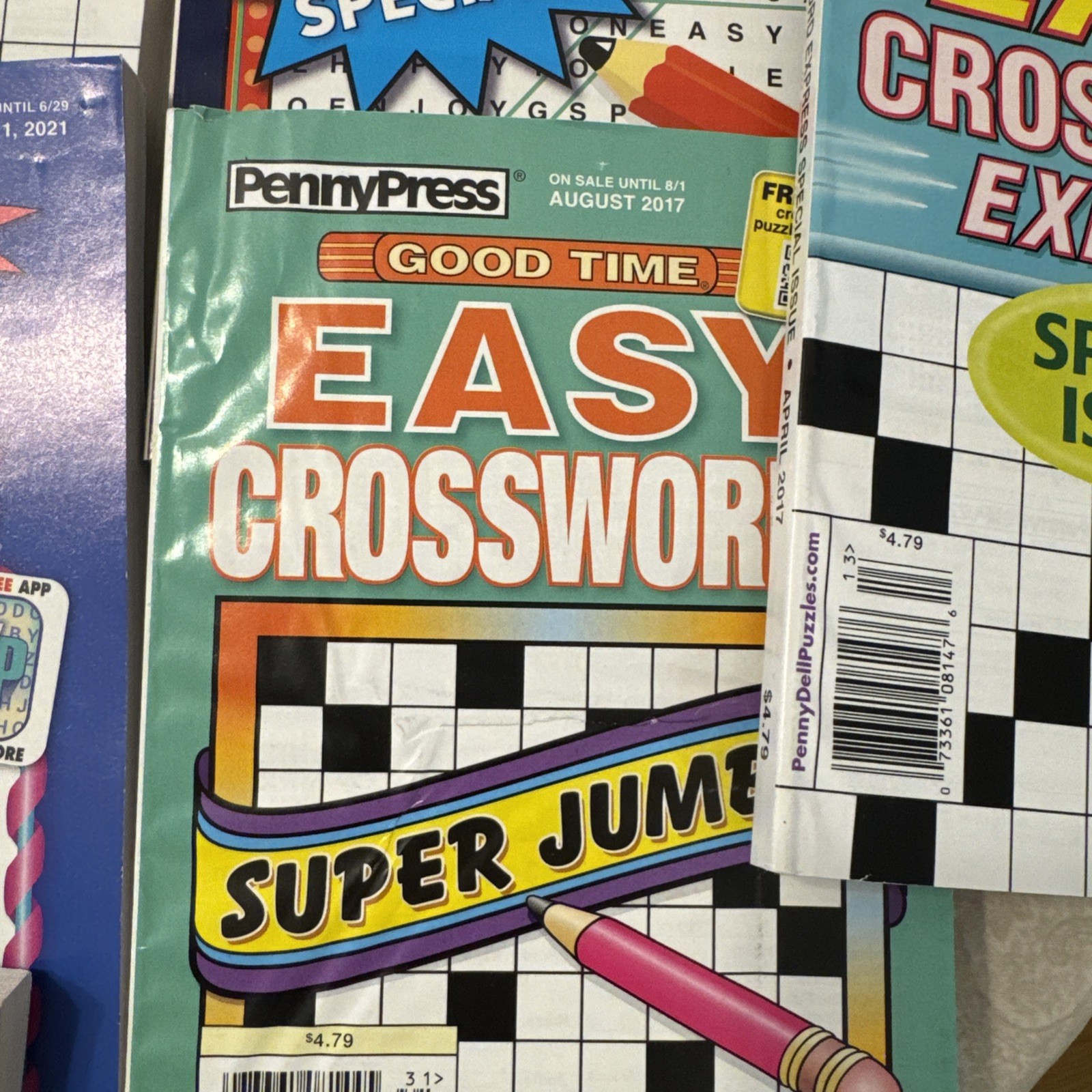 Lot of 14 Dell Penny Press ALL EASY Crossword Puzzle Books Unsorted
