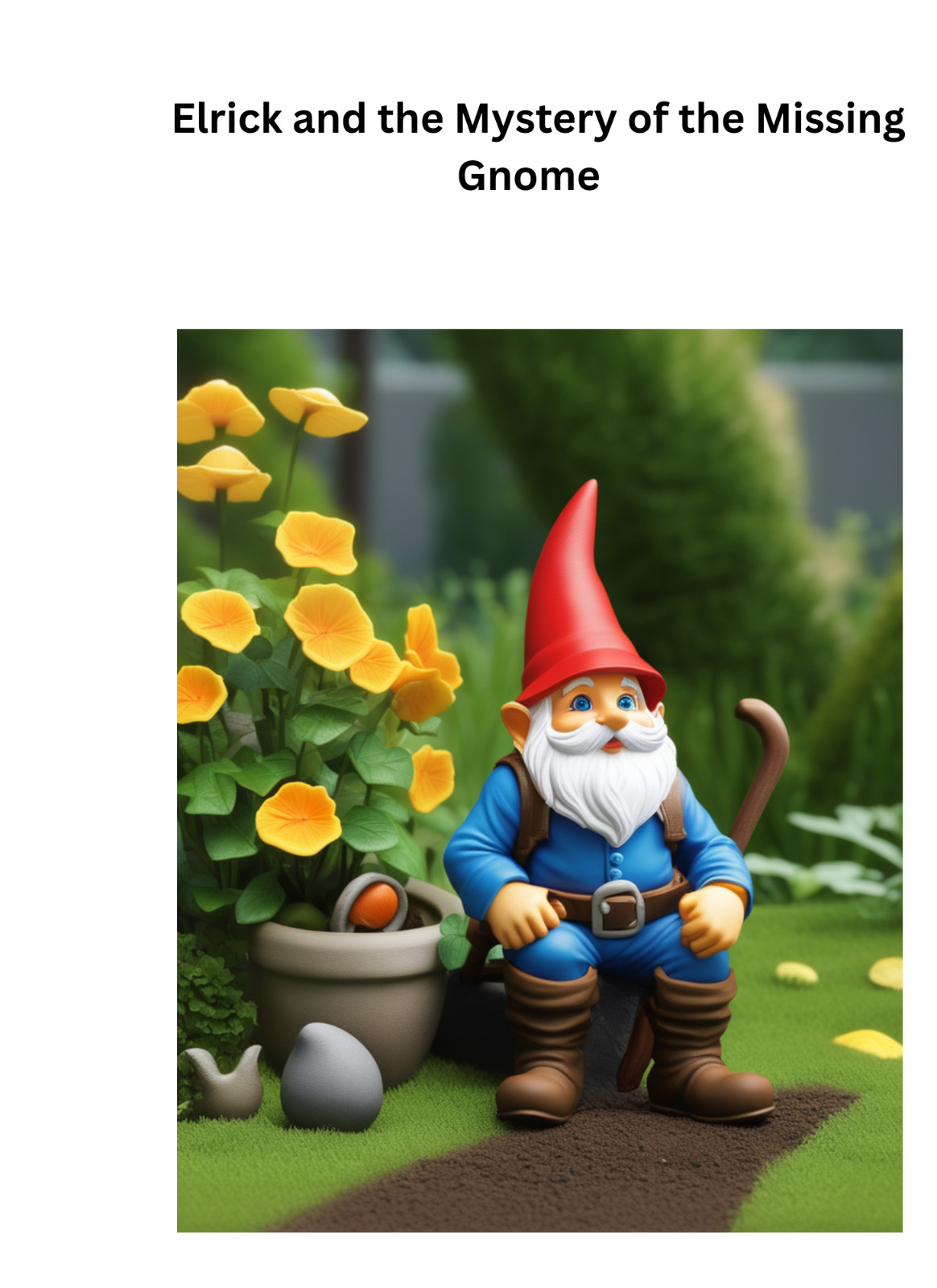 Elrick the Garden Gnome Book – Whimsical Love Story, Christian Fantasy Quest