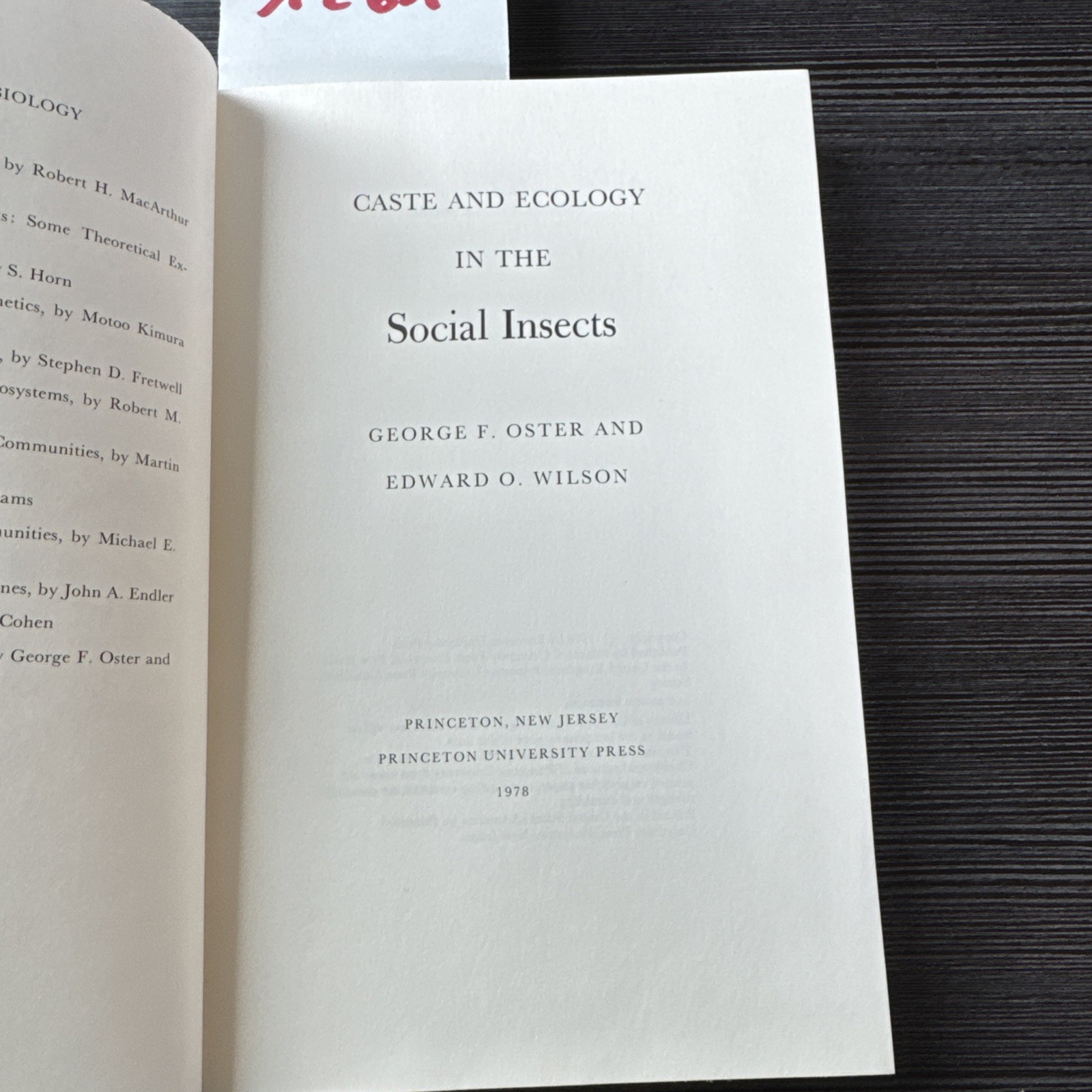 George F. Oster (u. a.) | Caste and Ecology in the Social Insects