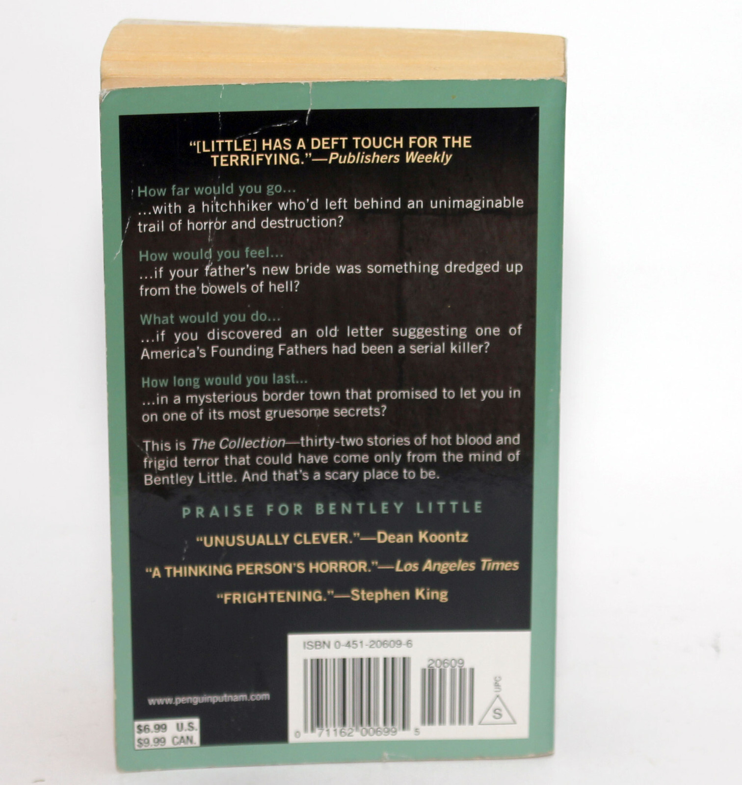 THE COLLECTION Bentley Little Signet 2002 1st Print Horror PB Stephen King Blurb