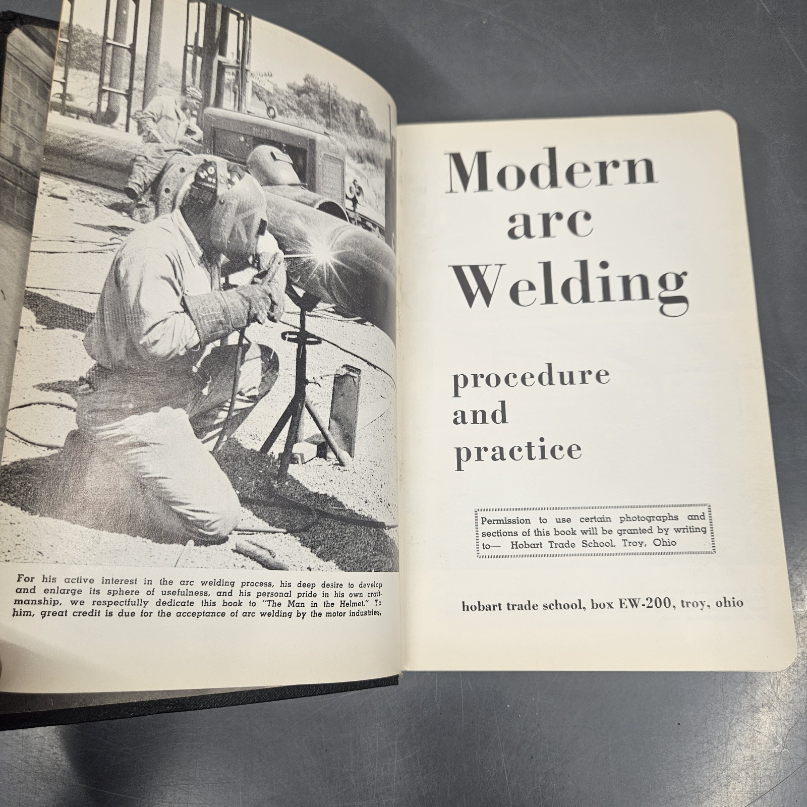 Vintage Modern Arc Welding Procedure And Practice Hobart Trade School Reference