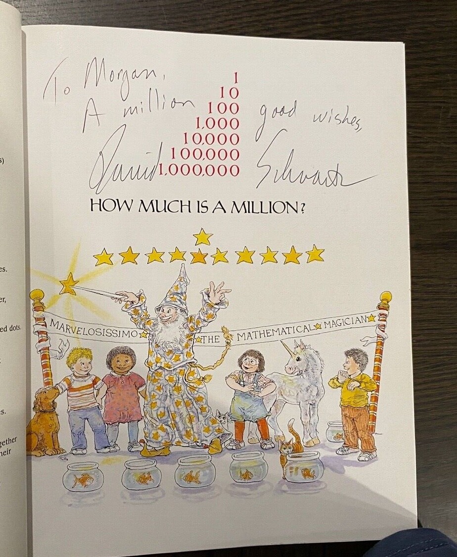 VINTAGE: How Much is a Million David Schwartz 1985 Printing Autographed Kellogg