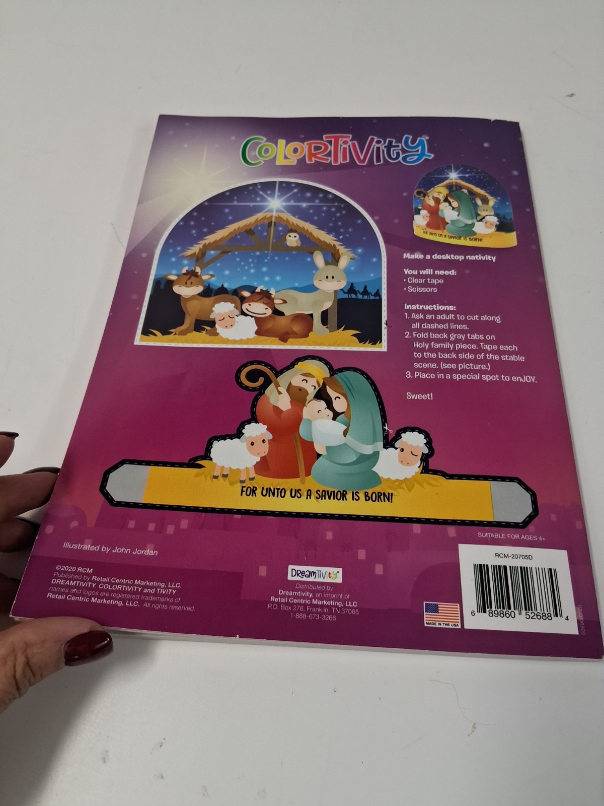 ColorTivity For Unto Us Christmas Nativity Coloring Activity Book Dreamtivity