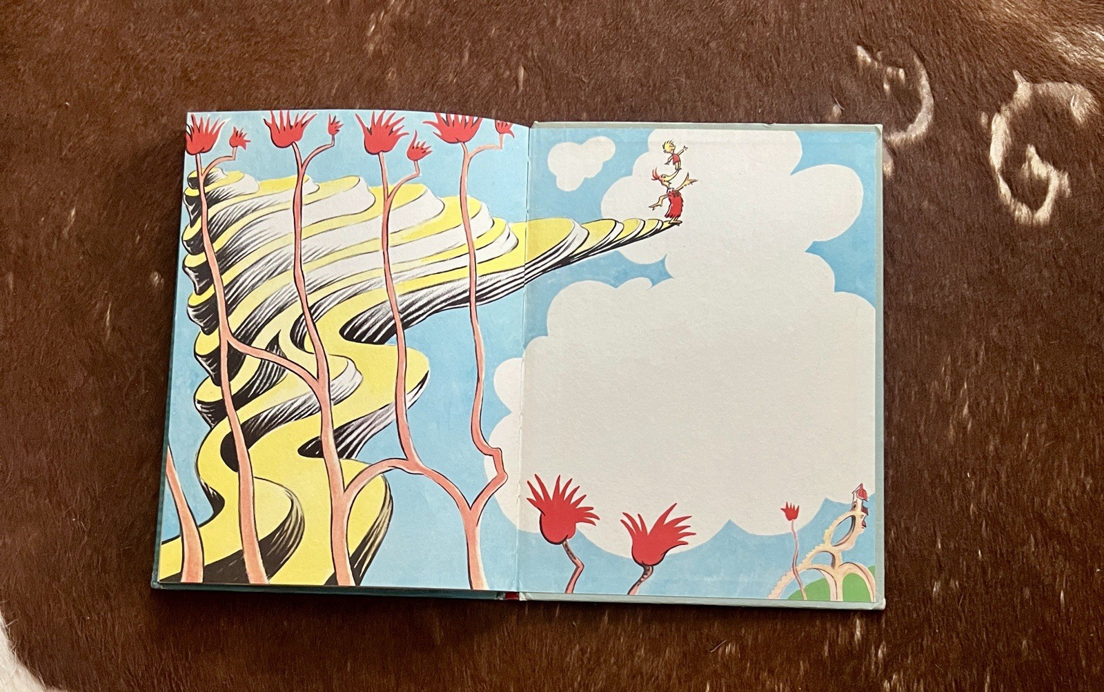 Dr. Seuss Happy Birthday To You! Vintage Hardcover Book 1959 Retro Illustration