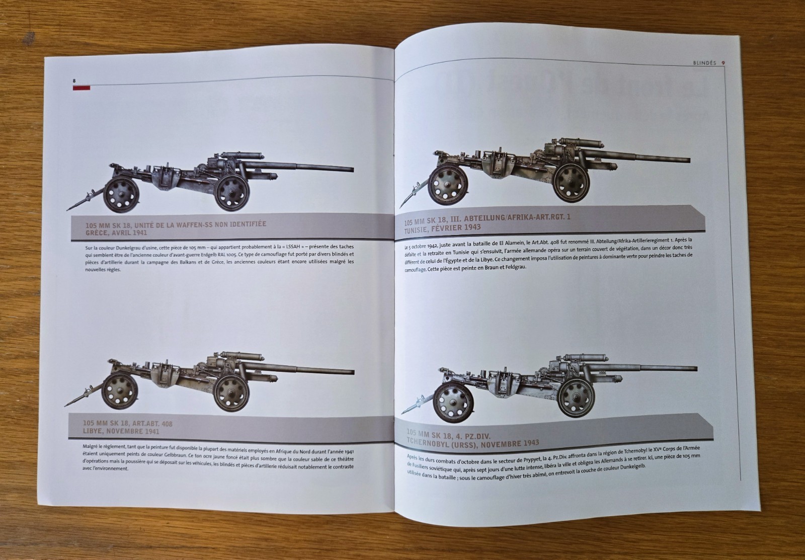 Panzer Collectible Scale Model 34: 105 mm sK 18 (French Language, 12 Pages)