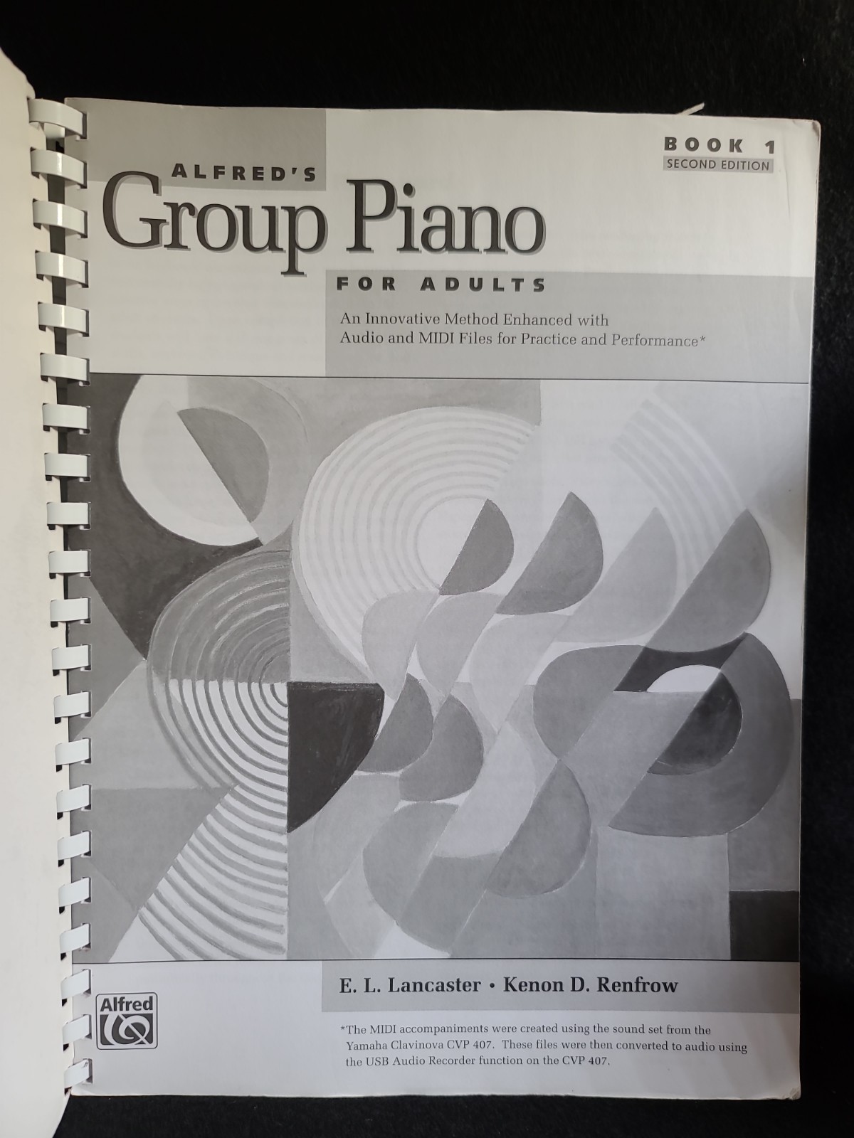 Alfred’s Group Piano For Adults Book 1 Second Edition Spiral Bound Piano