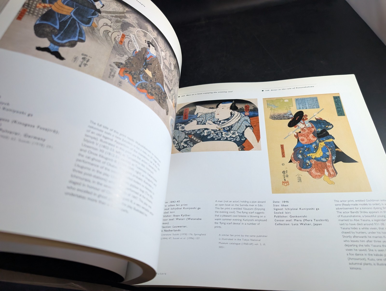 x2 Art Book Lot Heroes & Ghosts Japanese Prints by Kuniyoshi Ghosts & Demons LS