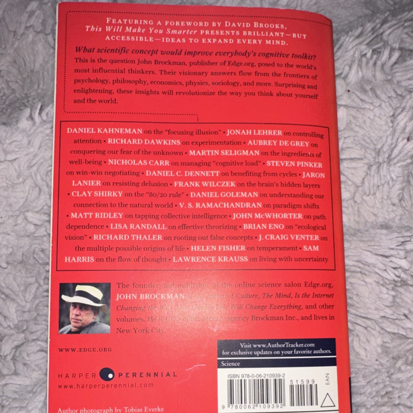 Harper Perennial This Will Make You Smarter John Brockman Paperback 2012