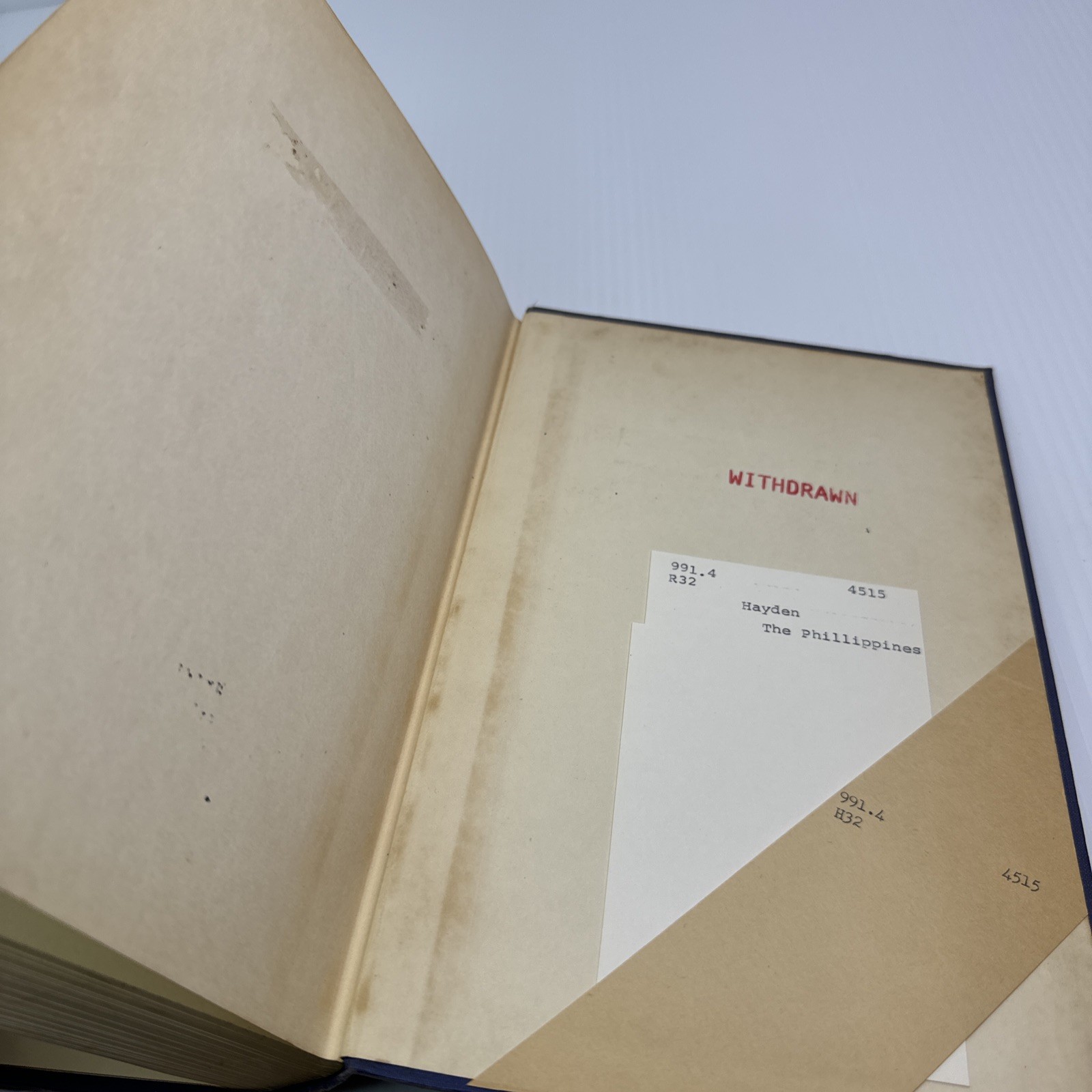 The Philippines A Study in National Development Joseph Ralston Hayden 1942 ExLib