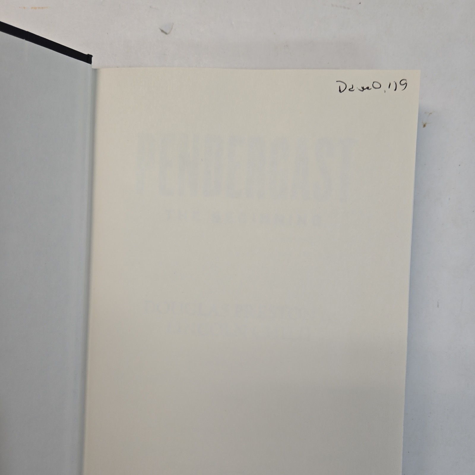 Pendergast: The Beginning by Preston & Child Hardcover 1st/1st 2026