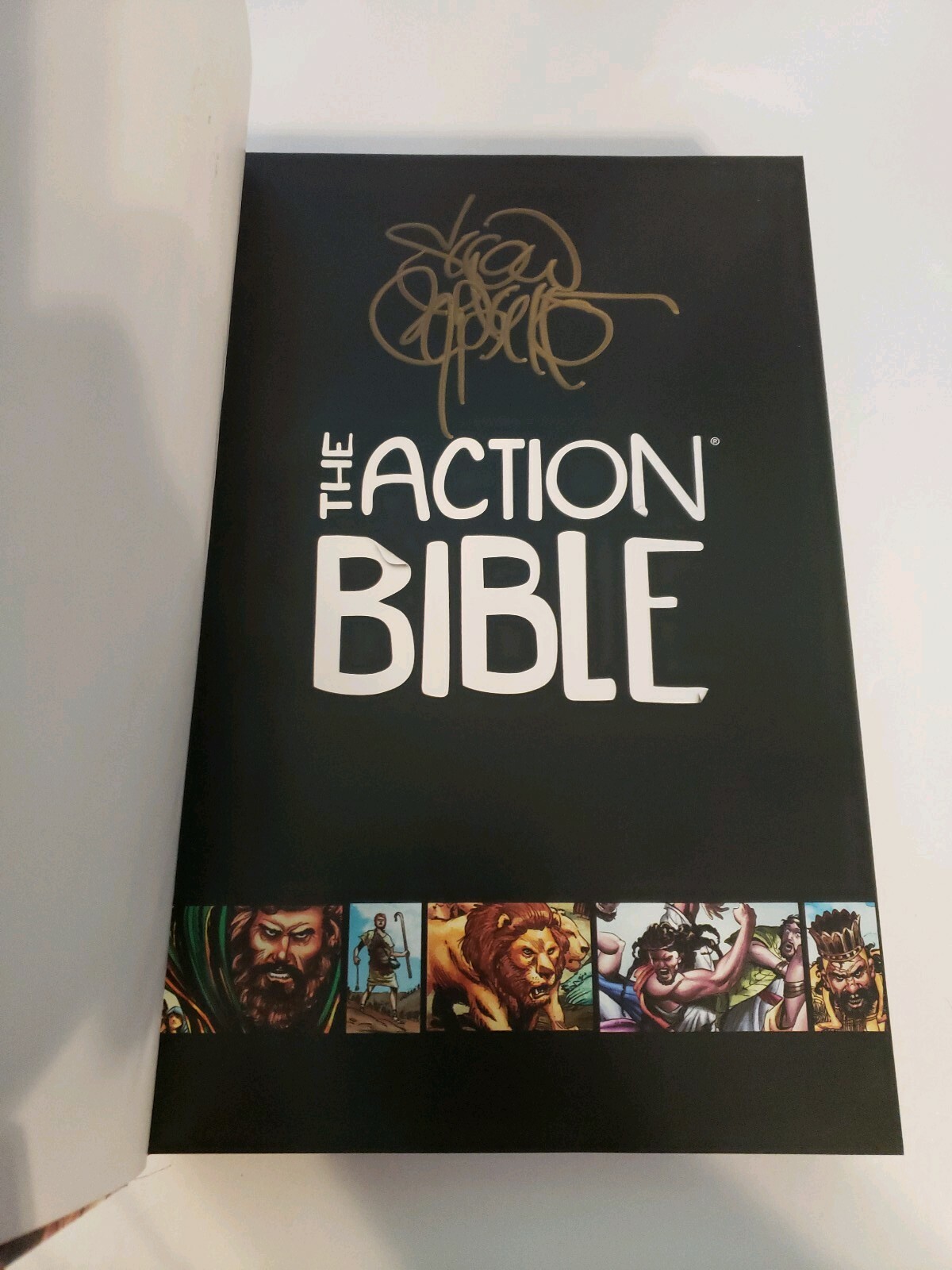 The Action Bible : God’s Redemptive Story (Hardcover) Signed By Sergio Cariello