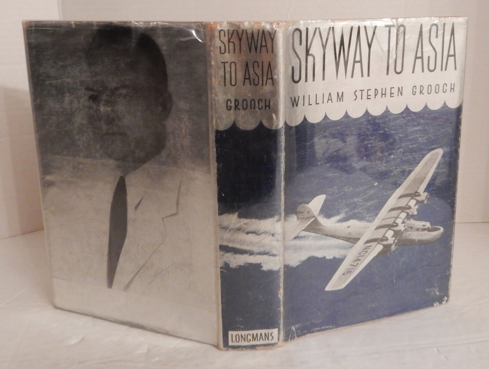 Rare 1936 Hardcover; SKYWAY TO ASIA; William S. Grooch; 1936 1st Ed, 2nd Ptng