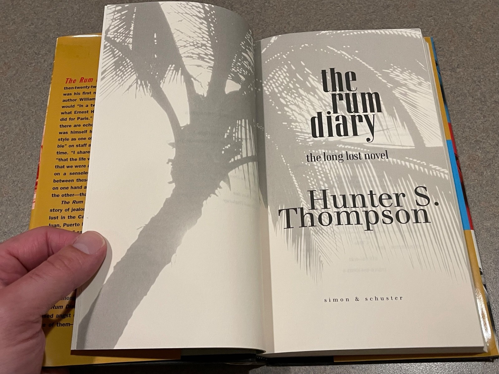The Rum Diary by Hunter S Thompson (First Edition, 1st Printing Hardcover DJ)